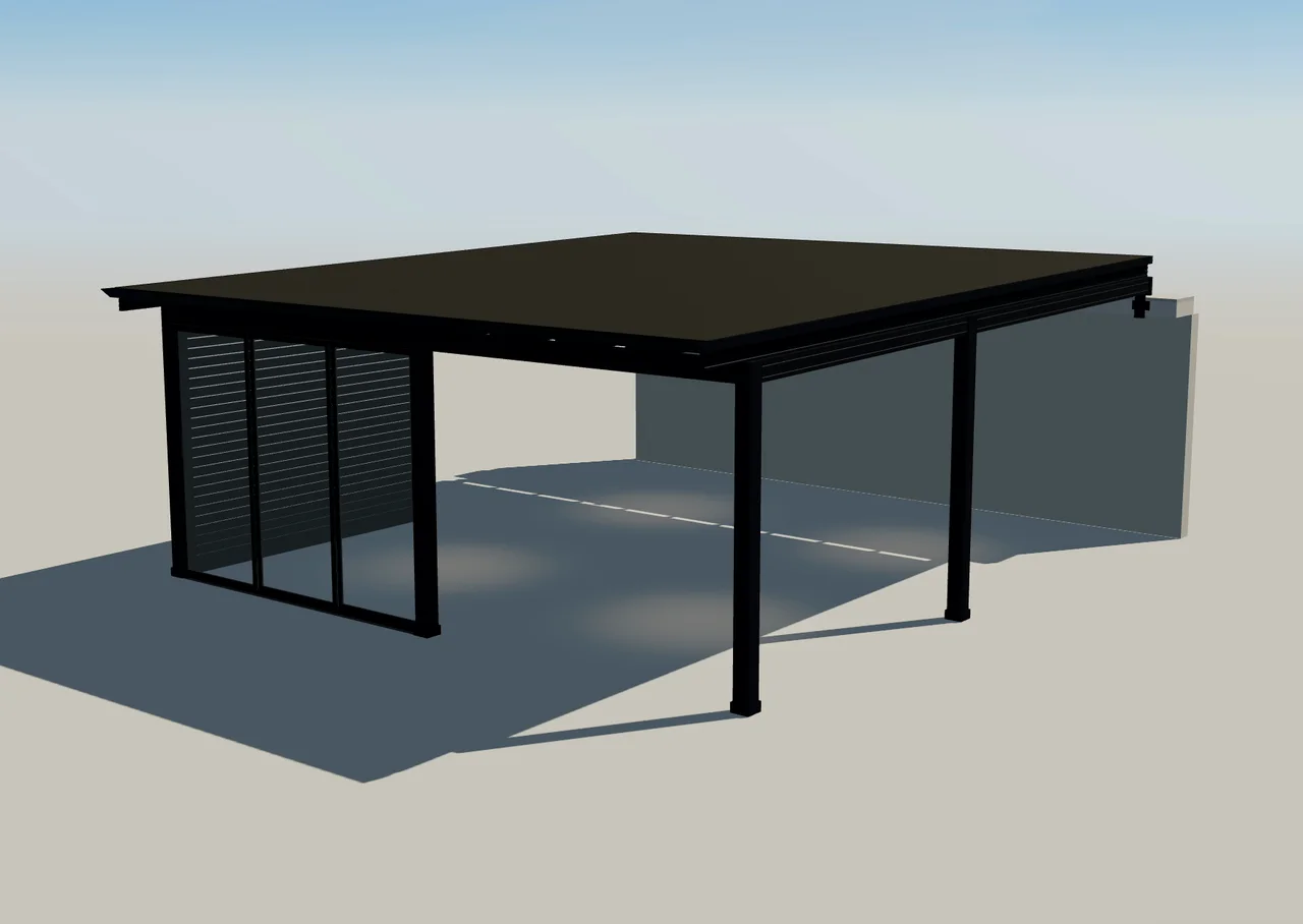Configurix 3D-pergolaconfigurator: dak en ledverlichting
